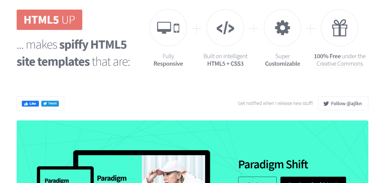 HTML5 UP - Free collection of HTML5 Templates for websites