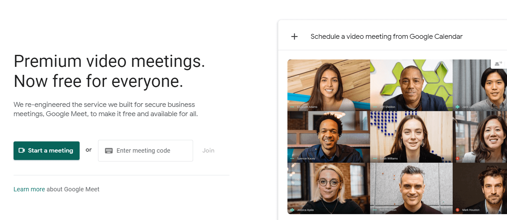 GOOGLE MEET FREE TO JOIN visual data 4