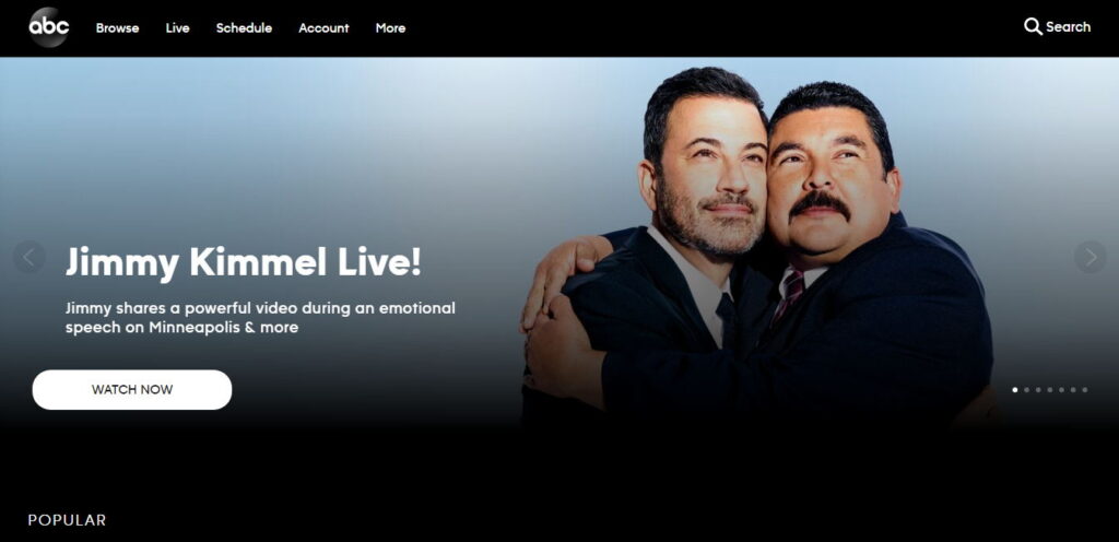 ABC Home Page ABC.com