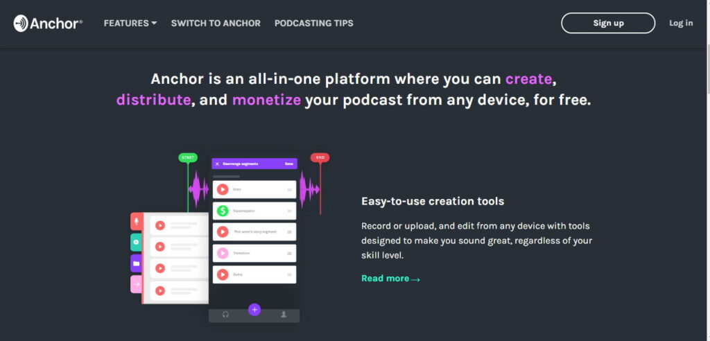 Anchor The easiest way to make a podcast