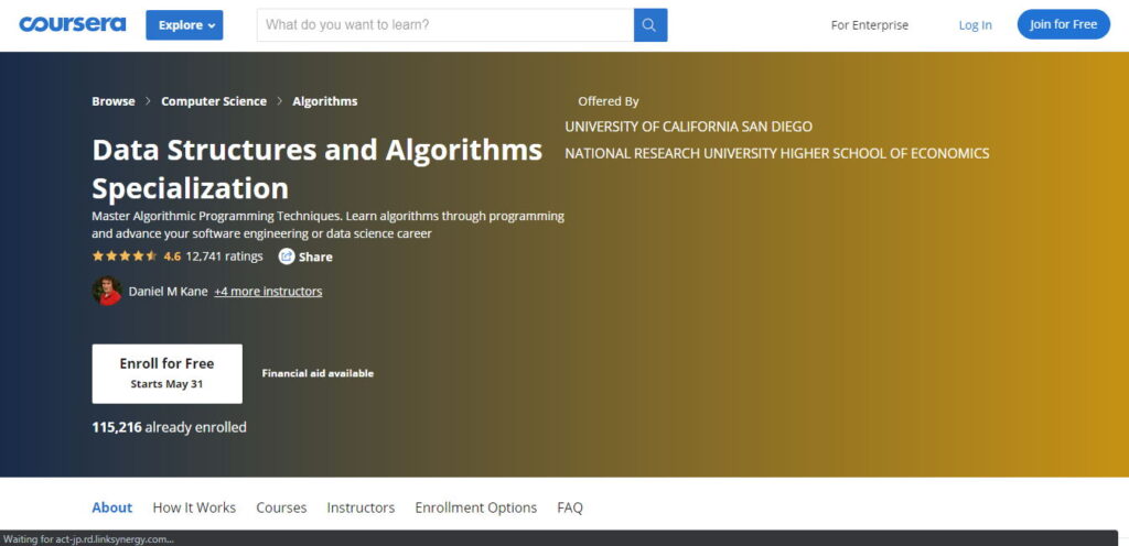 Data Structures and Algorithms Coursera