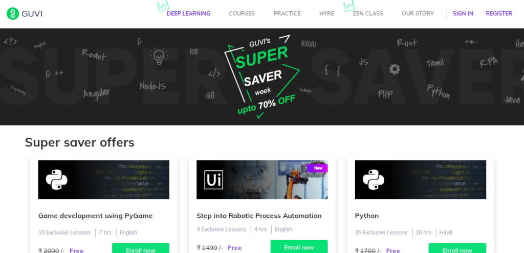 GUVI Learn to code in your native language