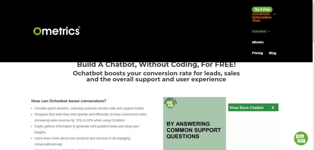 Ochatbot Free No Coding Chatbot Platform Conversational Ecommerce