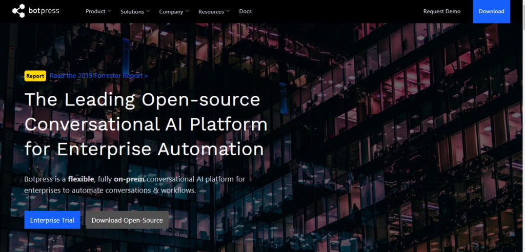 Open Source Conversational AI Platform Botpress