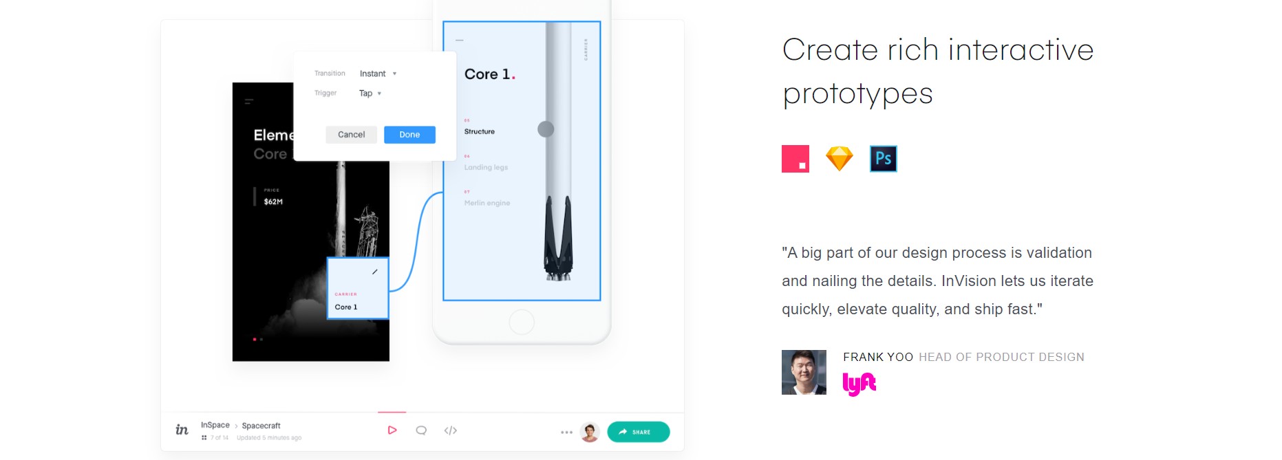 inVision - Cloud based free wireframing & free prototyping tool