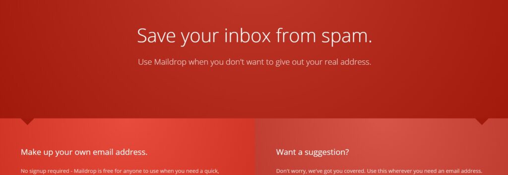 maildrop free temporary email service
