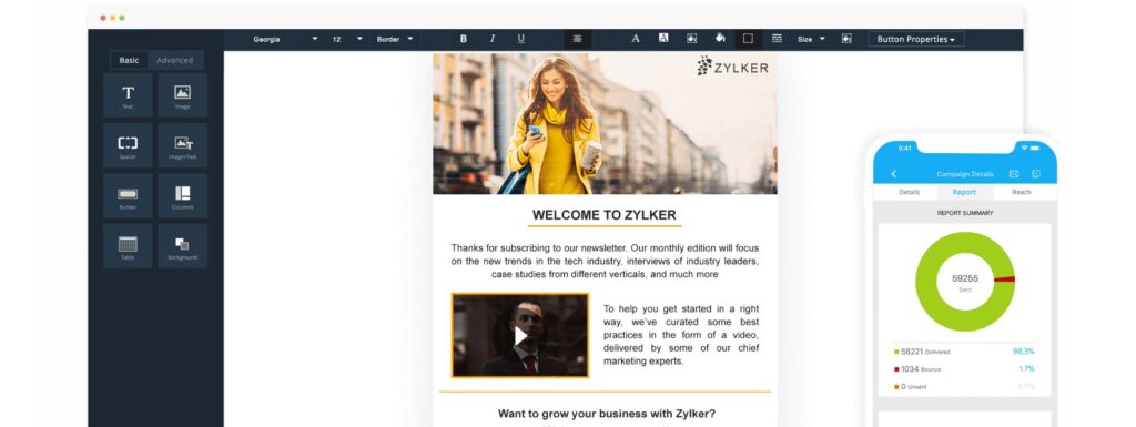 Zoho Free Email Marketing tools