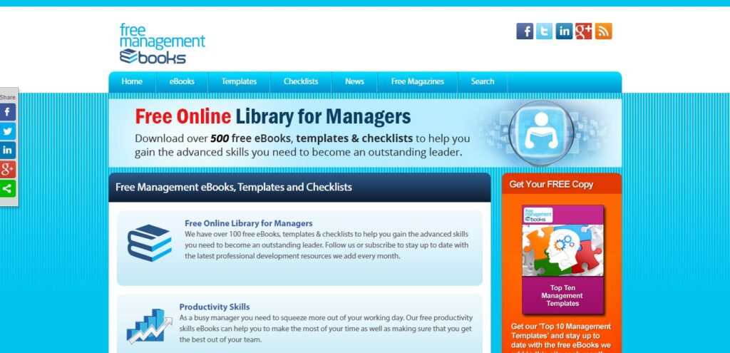 Free Management eBooks cover