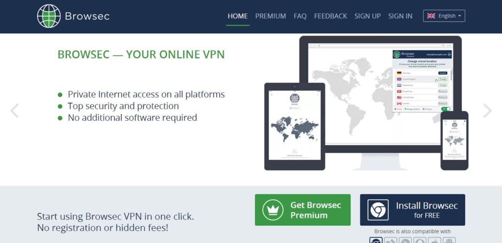 VPN Service Browsec VPN