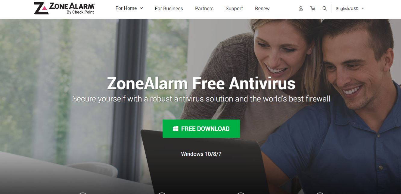 zonealarm antivirus anti-spyware gives an error