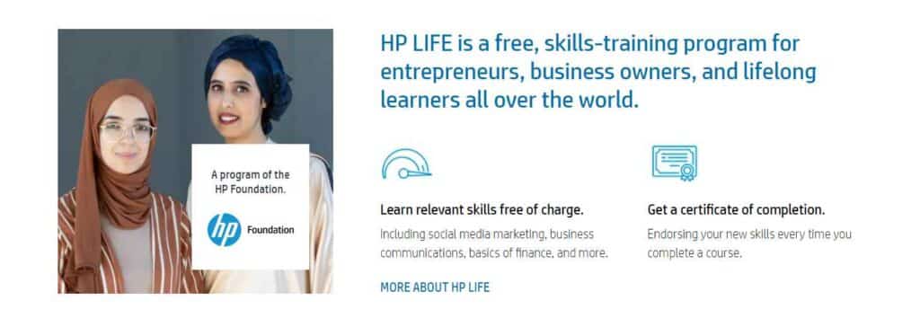 hp free online training