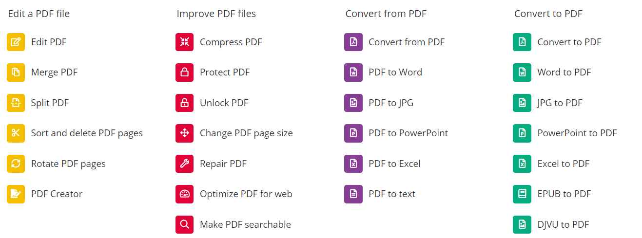 pdf2go best free pdf tool