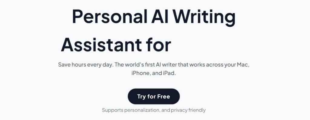 elephas personal ai writing assistant for mac