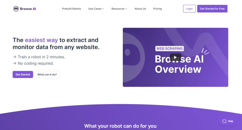 browse.ai free ai tool 663f3e80412b9