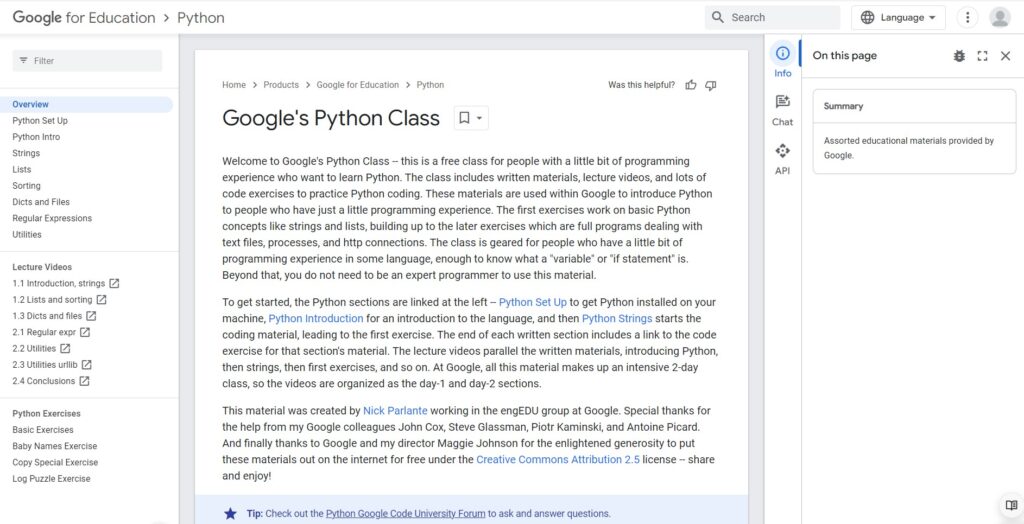 google python class free online course 664700013b079