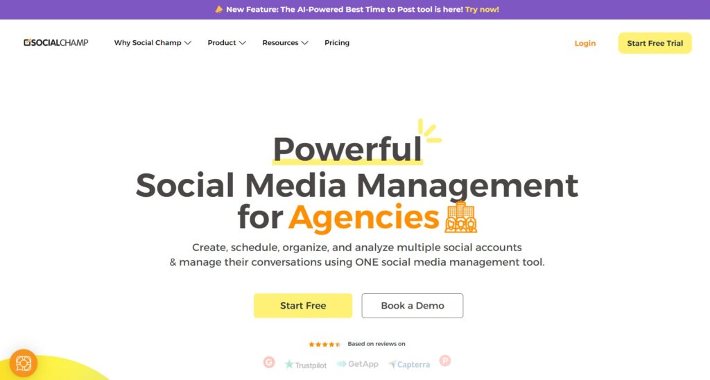 Unlock Free Social Media Management with SocialChamp