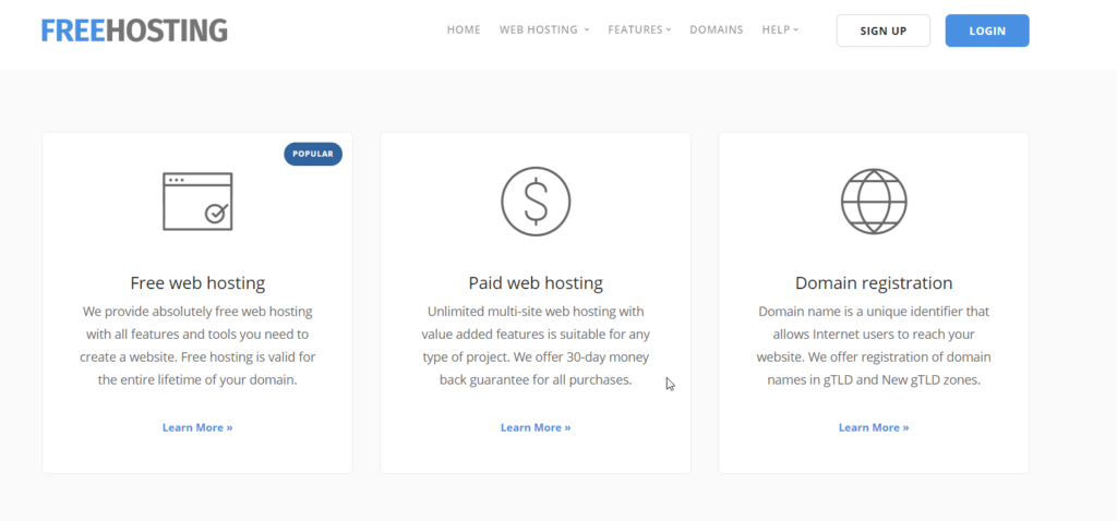 host without cost