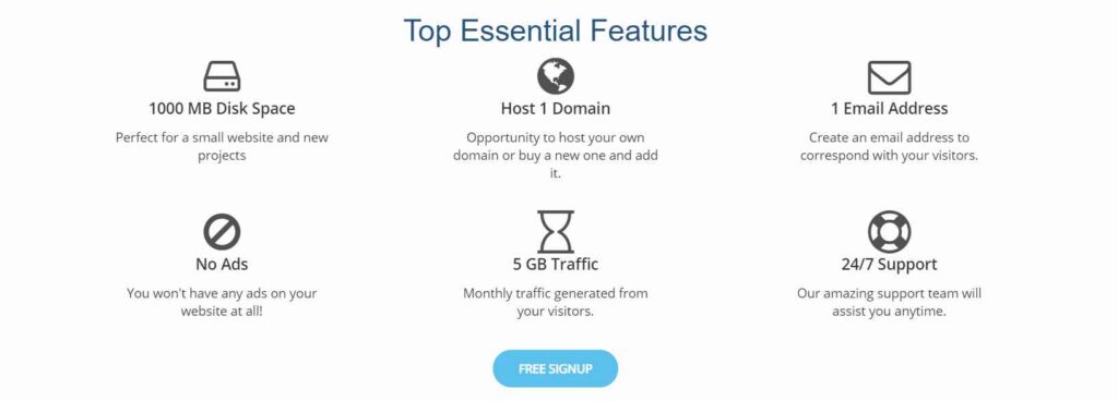 agility hoster free website hosting