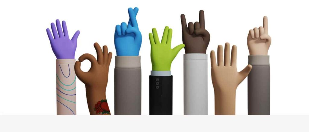 handz free vector illustrations