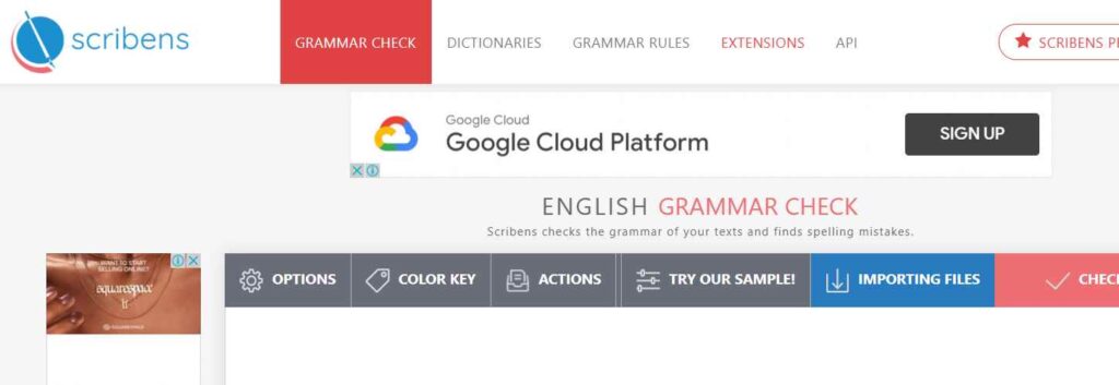 scribens free grammar check