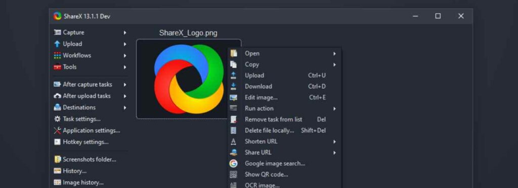sharex windows screenshot tool