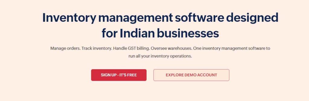 zoho inventory free